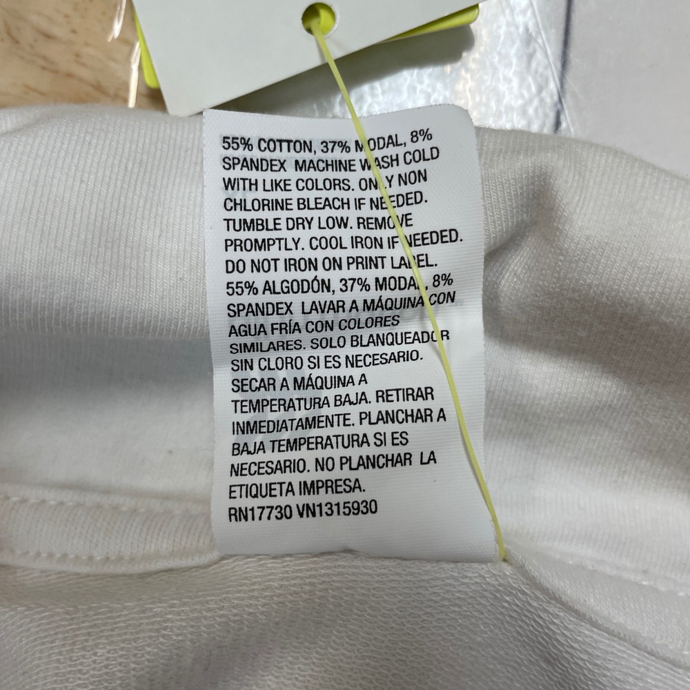 All in Motion Women's Modal French Terry Green Striped Polo Sweatshirt Size XL - Picture 6 of 6